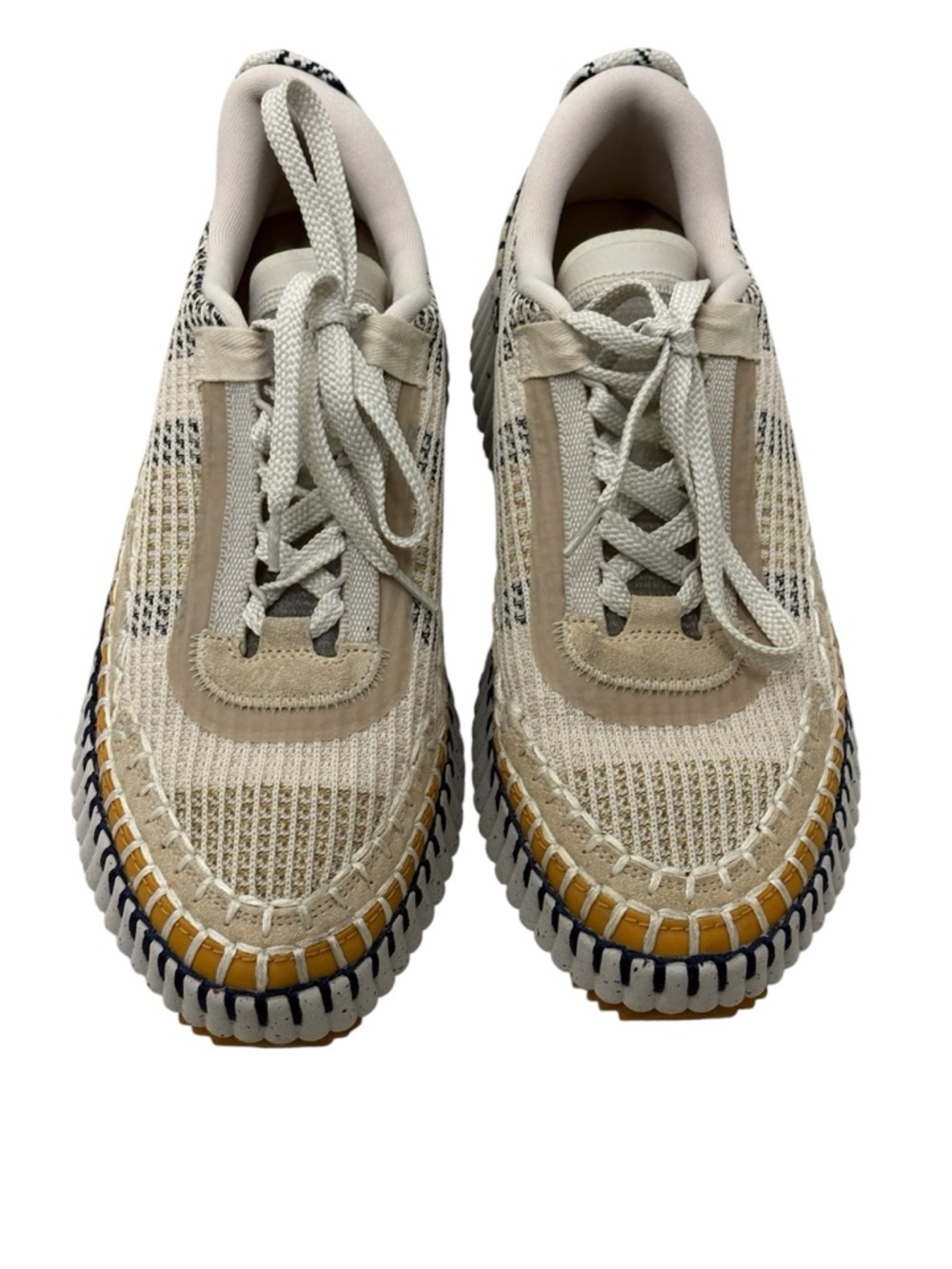 Chloé Nama Platform Sneakers – Biscotti Beige – EU 40 (Fits US 9.5)